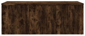 füstös tölgy színű szerelt fa TV-szekrény 80 x 34 x 30 cm