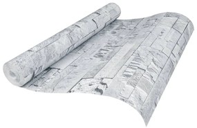 világosszürke kőhatású nem szőtt 3D tapéta 10 x 0,53 m