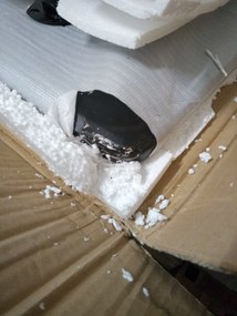 AKCIÓ Fekete étkezőasztal BERGEN 140x80 cm II. osztály