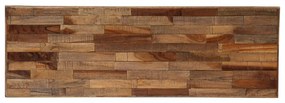 újrahasznosított tömör tíkfa konzolasztal 90 x 30 x 76 cm