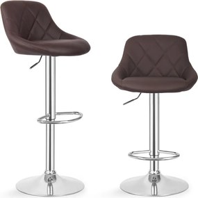 MIADOMODO Bárszék 2 db karfa nélkül barna