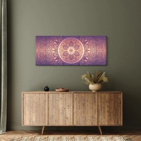 Kép - Mandala lila színátmeneten (120x50 cm)
