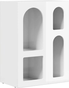 vidaXL Széf Magas Fényű Fehér 59 x 35 x 80.5 cm Faanyag