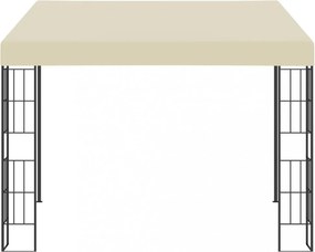 krémszínű falra szerelhető szövetpavilon 3 x 3 m