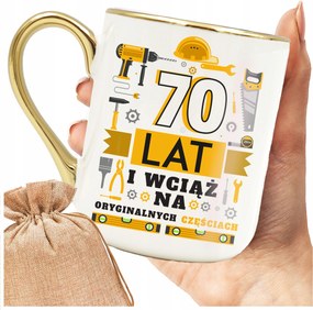 70. Születésnapi Ajándék Bögre Arany Füllel 0,33L