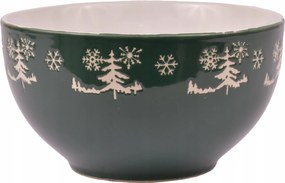 Porcelán salátatál 550 ml Zöld karácsonyfa Xmas