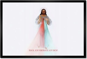 Poszterek keretben 60x40 Jesus Ich vertraue Dich