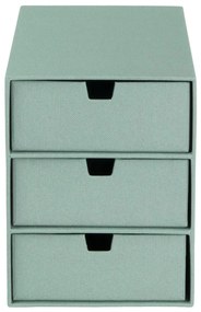 Zöld karton fiókos rendszerező Ingrid Canvas Paper Laminate – Bigso