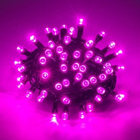 LED-es karĂĄcsonyfa fĂ©nyfĂŒzĂ©r 500 rĂłzsaszĂn â beltĂ©ri 38m