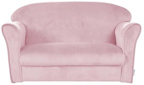 Világos rózsaszín bársony gyerek kanapé 78 cm Lil Sofa – Roba