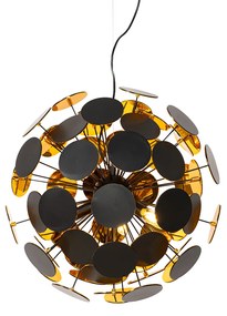 Design függőlámpa fekete és arany - Cerchio