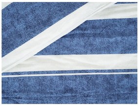 Kék egyszemélyes krepp ágyneműhuzat 140x200 cm Blue Line – B.E.S.