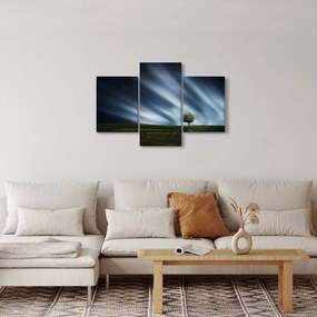 Az aurora borealis képe egy lápvidéken (90x60 cm)