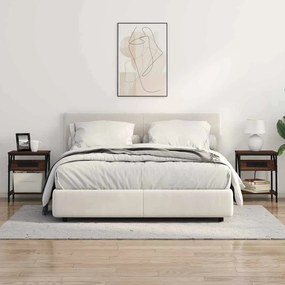 Éjjeli Szekrények 2 pcs barna tölgy 38 x 30 x 48 cm Faanyag