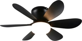 TRIO R67462132 LUND Ventilátoros lámpa Fekete LED IP20