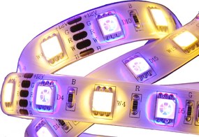 Rgb Led szalag meleg fehér fénnyel, 5050-es típus, 300 Led, 5 méter, 12V DC