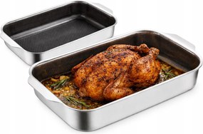 Acél serpenyő 32 cm 4.5 L tartós, méhsejt szerkezetű aljjal