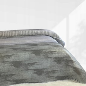 Kétoldalas Ágytakaró Tavira Pléd Kapa Szürke Geometrikus 220x240 cm