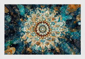 Poszter Keret Fa Grafika Mandala Harmónia Meditáció Zen Boho 60x40