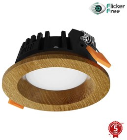 APLED APLED - LED Lámpa RONDO WOODLINE LED/3W/230V 3000K átm. 9 cm tölgy tömör fa AP0172