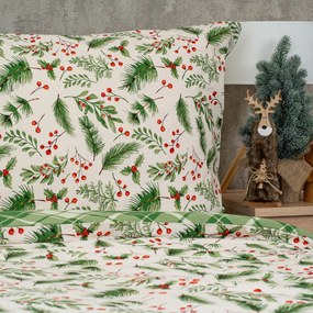 4Home Scotch green pamut ágyneműhuzat, 140 x 220 cm, 70 x90 cm, 140 x 220 cm, 70 x 90 cm