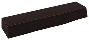 sötétbarna kezelt tömör tölgyfa fali polc 40x10x6 cm