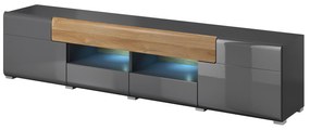 TV asztal Tamie Typ 40 (sötétszürke + tölgy). 1030160