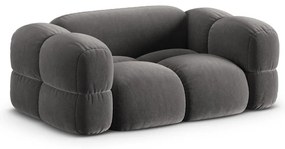 Szürke bársony kanapé 180 cm Loretto – Cosmopolitan Design