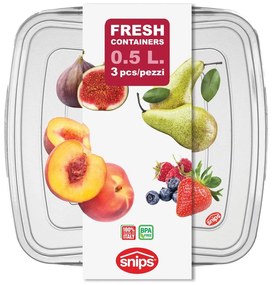 Classic 3 db-os élelmiszer tároló szett, 0,5 l - Snips