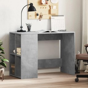 betonszürke szerelt fa íróasztal 102x50x75 cm