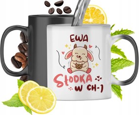 Varázsbögre Évának Fekete Matt Nyomtatott Képpel 330ml