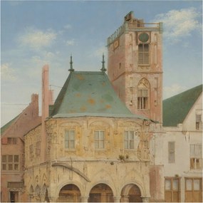 Design fotótapéta Flizelin falra Antik városháza 250x250 Ragasztó