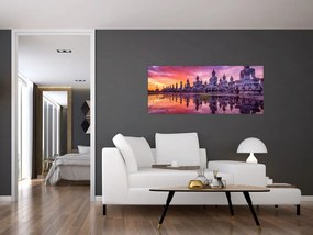 Kép - Buddhák naplementekor (120x50 cm)