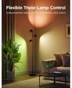 Govee - LED RGBICWW Fényerőszabályozható állólámpa TREE MATTER LED/48W/230V Wi-Fi