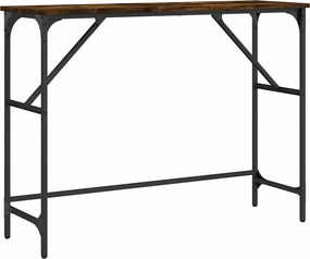 vidaXL füstös tölgy színű szerelt fa tálalóasztal 100x32x75 cm