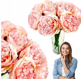 Bazsarózsa Nagy Mesterséges Virágok Csokor Nagy Sűrű Csokor Peonia Mint Élő