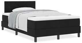 Boxspring Ágy Matraccal Fekete 120x190 cm Szövet