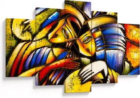 Kép - olajfestmény, szerelmesek (150x105 cm)