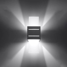 Szürke fali lámpa Carlo – Sollux