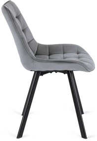 Szürke Bársony Étkezőszék RICK