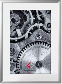 Alumínium keret plexiből 15x21 cm, ezüst