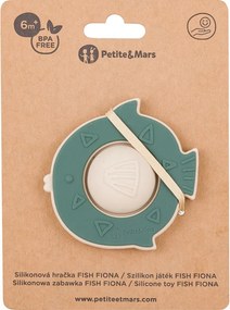 PETITE&MARS Szilikon játék Fish Fiona Misty Green 6hó+