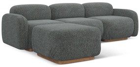 Szürke moduláris sarokkanapé (variálható sarok) Ailani – Makamii