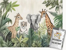 Gyerek Fotótapéta Állatok Dzsungel Tapéta Gyerekszoba 400x280