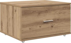vidaXL Fiókos szekrény kerékkel Artisan tölgy 55 x 45 x 31 cm