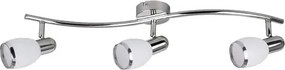 Beltéri karos spotlámpa e14 3x40w króm/fehér elite