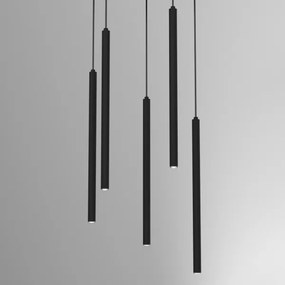 Csillár zsinóron YORU 5xG9/8W/230V fekete