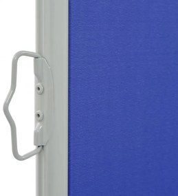 kék behúzható oldalsó teraszi napellenző 100 x 300 cm