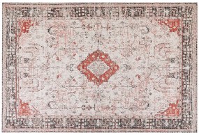 Piros és bézs pamutszőnyeg 200 x 300 cm ATTERA Beliani