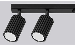 Fekete spotlámpa 6,5x117 cm Gleam – Sollux